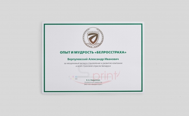 Дипломы sprintsalon.by